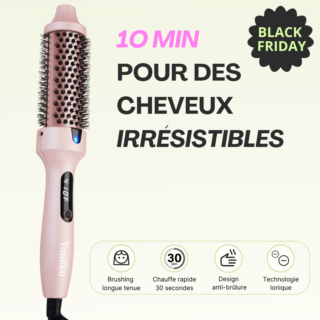 Brosse Chauffante céramique Ionique - Yumiko Hair
