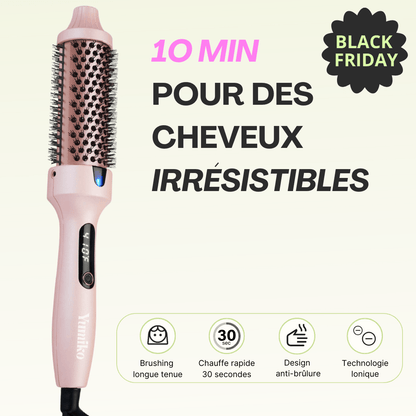 Brosse Chauffante céramique Ionique - Yumiko Hair
