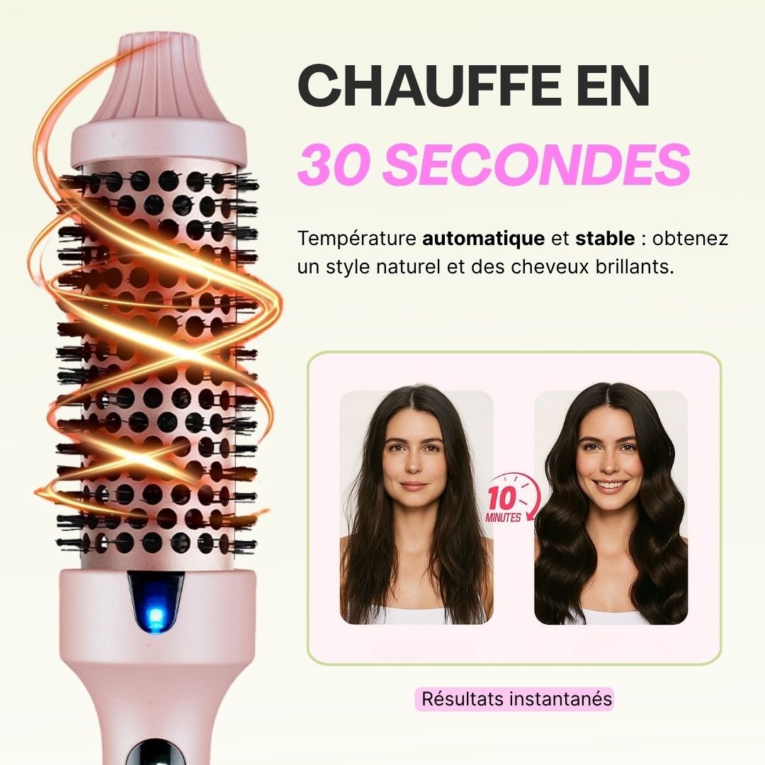 Brosse Chauffante Ionique - Yumiko Hair