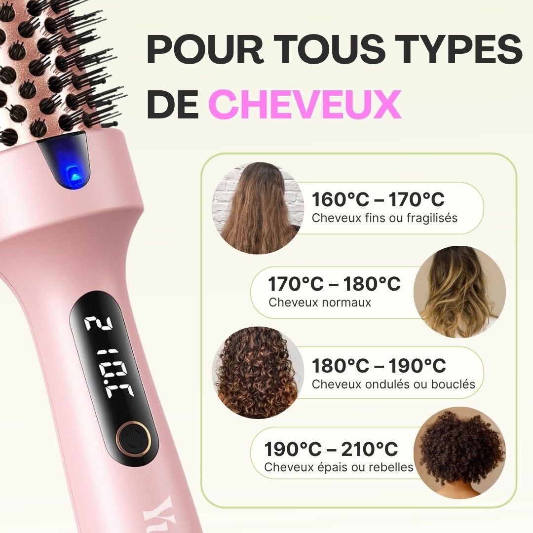 Brosse Chauffante Ionique - Yumiko Hair