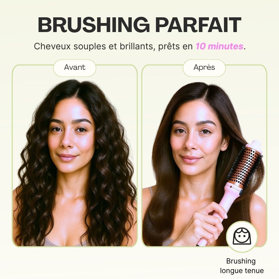 Brosse Chauffante Ionique - Yumiko Hair